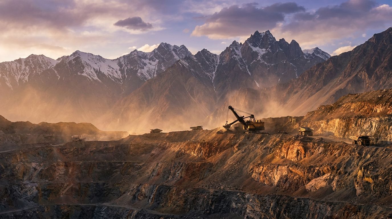 GBX Resources mining operation in the Karakoram mountains